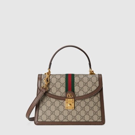 Gucci Ophidia small top handle bag with Web - Fashiono