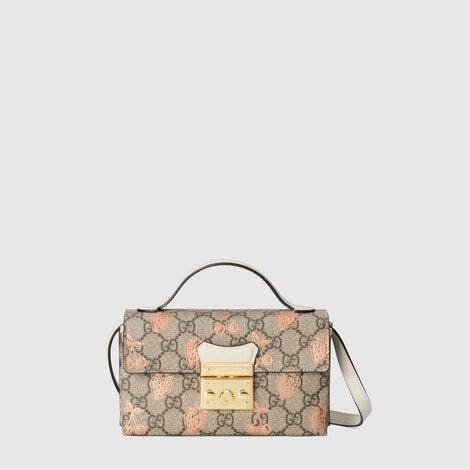 Gucci Padlock berry print mini bag - Fashiono