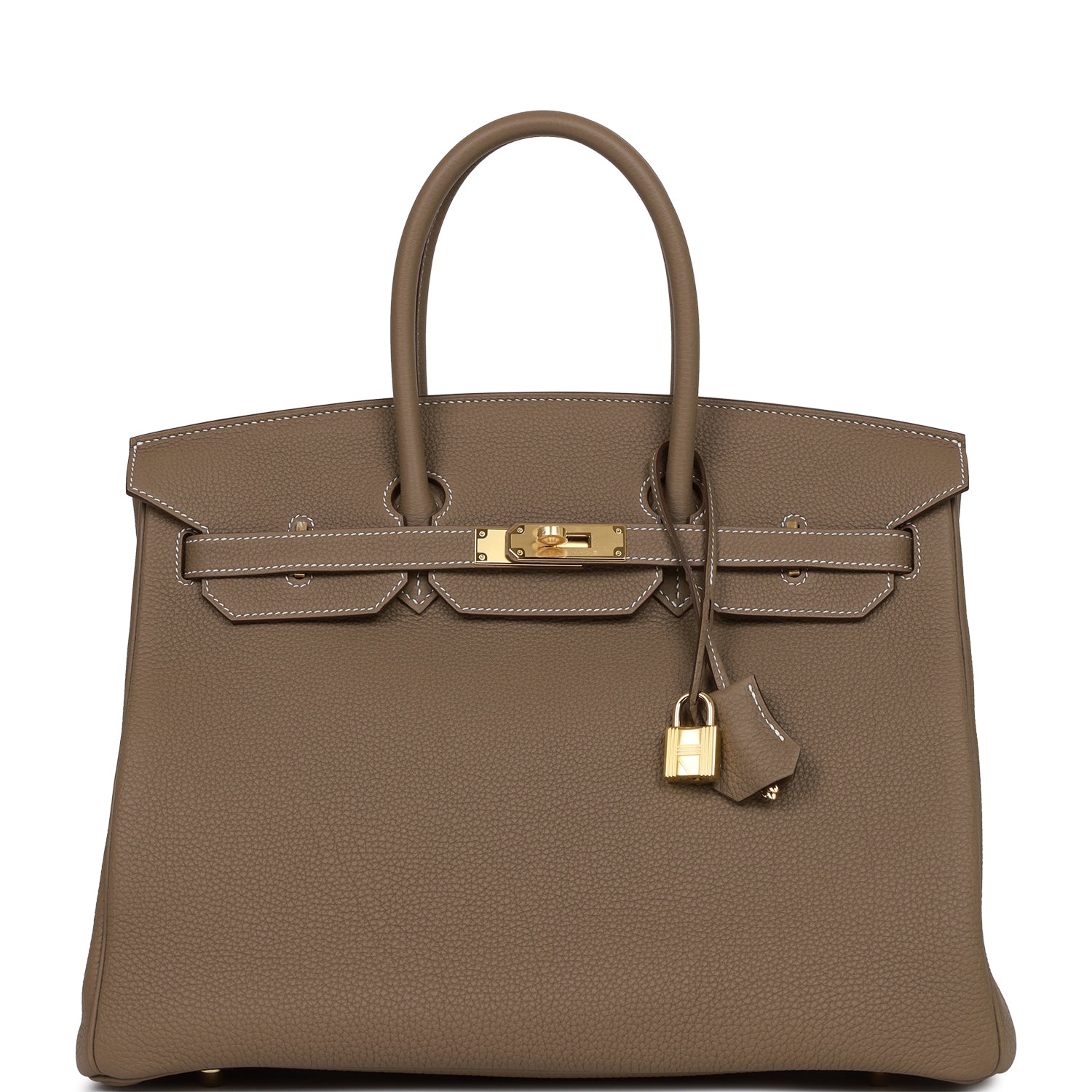 Hermes Birkin 35 Etoupe Togo Gold Hardware - Fashiono