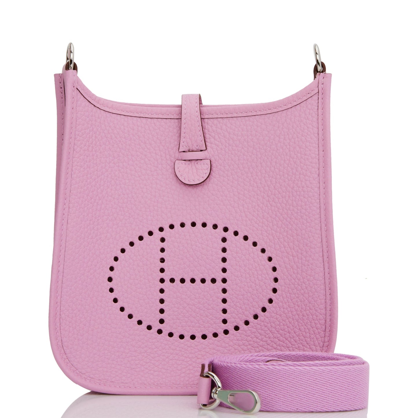 Hermes Evelyne TPM Mauve Sylvestre Clemence Palladium Hardware - Fashiono