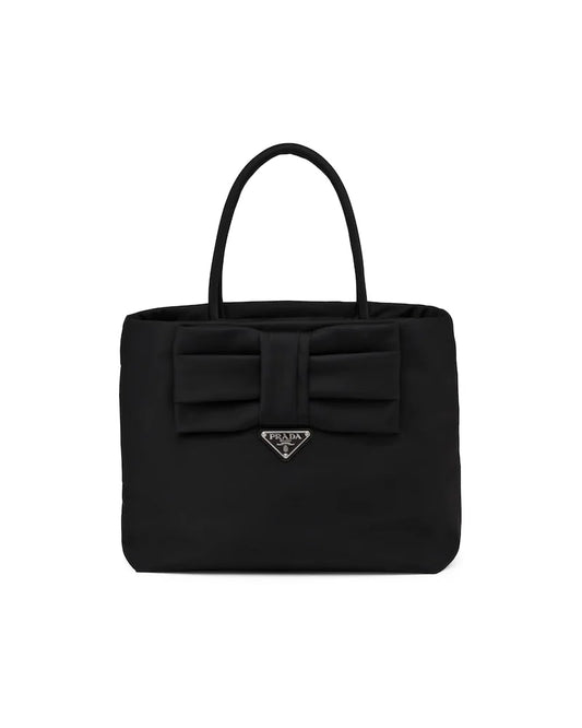 Prada Nylon Bag With Bow - Fashiono