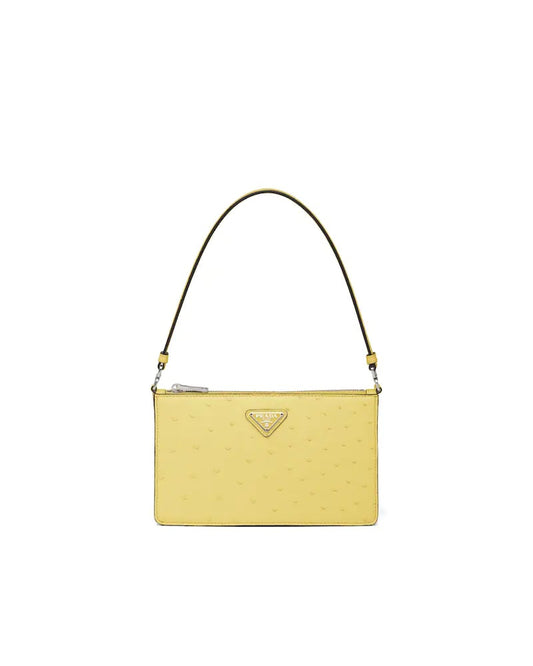 Prada Ostrich Leather Mini Bag - Fashiono