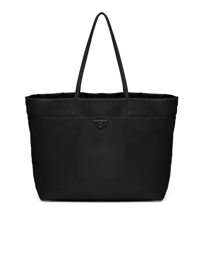 Prada Re - nylon and Saffiano Leather Tote Bag - Fashiono