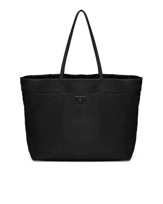 Prada Re - nylon and Saffiano Leather Tote Bag - Fashiono