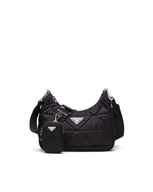 Prada Re - nylon Padded Hobo Bag - Fashiono