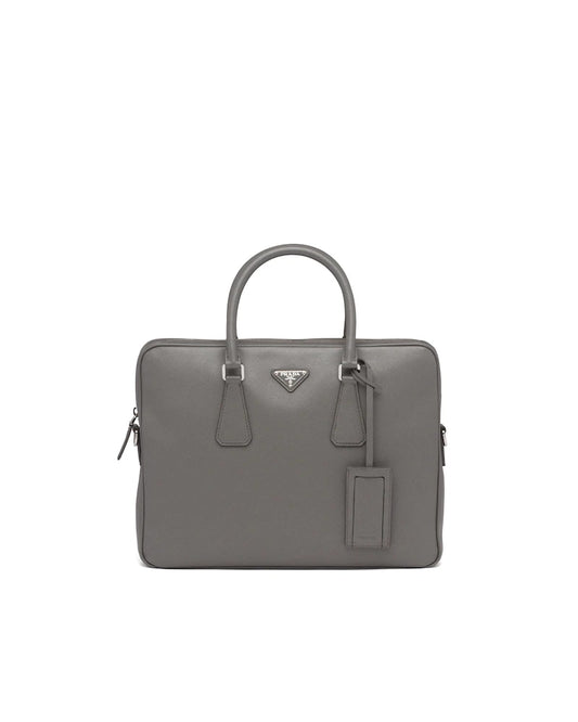 Prada Saffiano Leather Work Bag - Fashiono