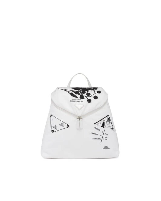 Prada Signaux Printed Nylon Backpack - Fashiono